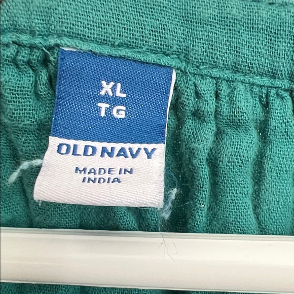 Old Navy 💯 Cotton Gauze Blouse beach cover up - Picture 4 of 8